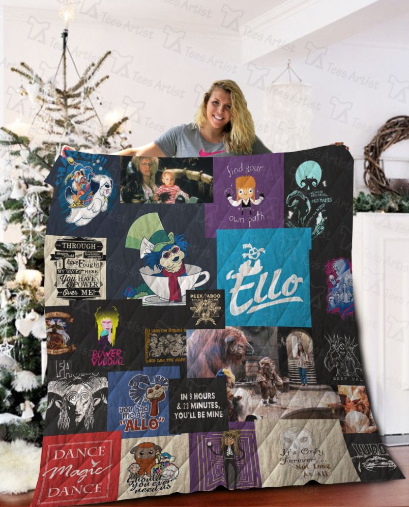 Labyrinth Inspired Quilt Blanket for Bedding Set