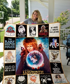 Labyrinth fans, don't miss out on this It's Very Rude to Stare quilt blanket