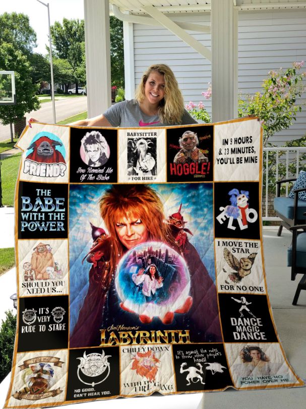 Labyrinth fans, don't miss out on this It's Very Rude to Stare quilt blanket