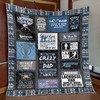 Lacrosse Dad Hard At Work Do Not Disturb Father's Day Perfect Gifts For Lacrosse Lover Quilt Bedding Set