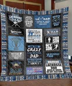 Lacrosse Dad Hard At Work Do Not Disturb Father's Day Perfect Gifts For Lacrosse Lover Quilt Bedding Set