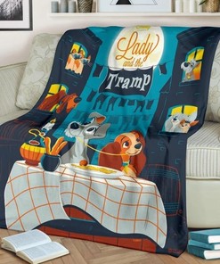 Lady And The Tramp Best Seller Bed Set for Girls with Quilt Blanket