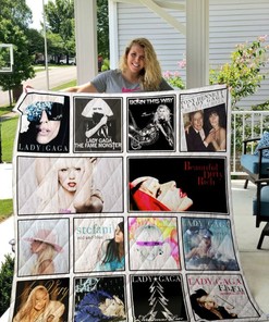 Lady Gaga Style Quilt Blanket for Fans of Lady Gaga