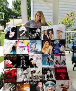 Lady Gaga Style Three Quilt Blanket for Pop Music Enthusiasts