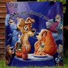 Lady and the Tramp Classic Movie Inspired Quilt Bedding Set with Keywords