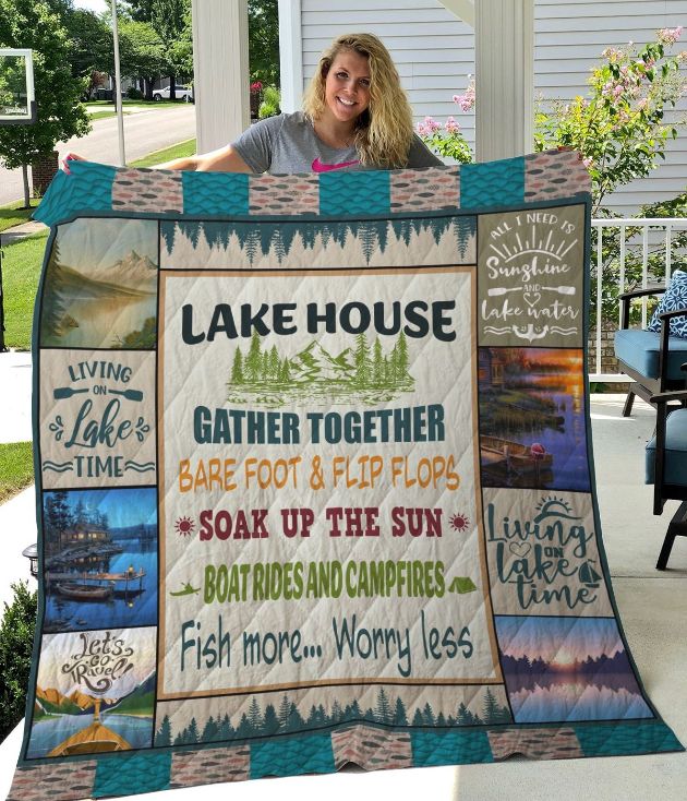 Lake House Gather Together Quilt Blanket - Perfect for a Cozy Night In