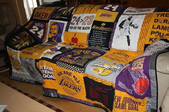 Lakers Basketball Quotes Quilt Blanket - Lakers Basketball Quotes Sports Quilt Bedding Set