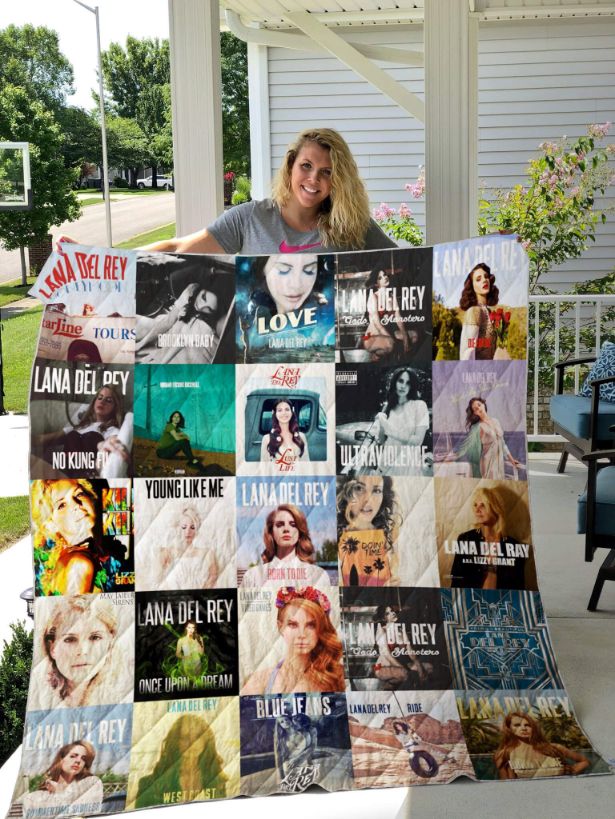 Lana Del Rey Albums Collection Quilt Bedding Set for Fans