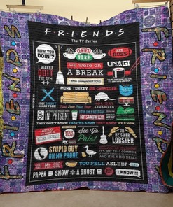 Laugh Out Loud with Funniest Moments from Friends TV Show Quilt Blanket