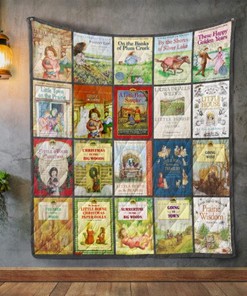 Laura Ingalls Wilder Books Quilt Blanket - Perfect for Fans of Little House on the Prairie