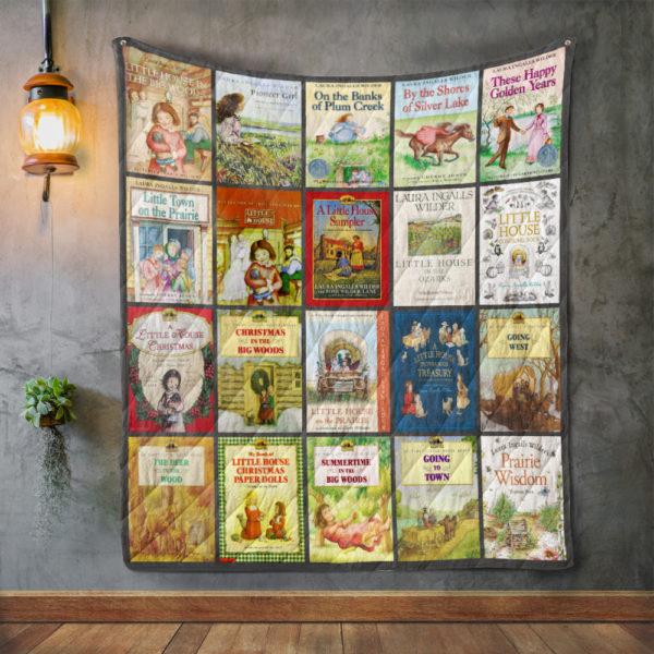 Laura Ingalls Wilder Books Quilt Blanket - Perfect for Fans of Little House on the Prairie