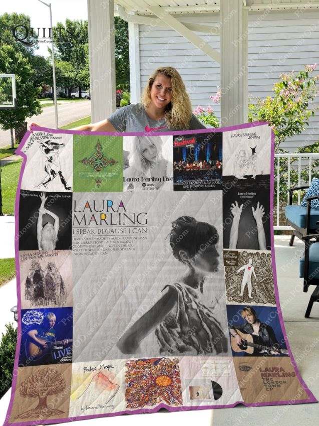 Laura Marling Ver Collection Quilt Blanket - Perfect for Fans