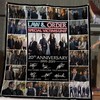 Law & Order Special Victims Unit 20th Anniversary Quilt Blanket - Commemorative Quilt for Fans