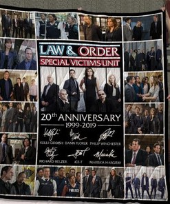Law & Order Special Victims Unit 20th Anniversary Quilt Blanket - Commemorative Quilt for Fans