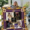 Lebron James Lakers Number 23 Quilt Bedding Set for Basketball Fans