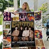 Led Zeppelin 38th Anniversary Quilt Bedding Set - Vintage Gifts for Music Lovers