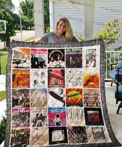 Led Zeppelin Albums Cover Poster Ver Quilt Bedding Set For Teens - Give Your Teen's Room A Rock Star Makeover