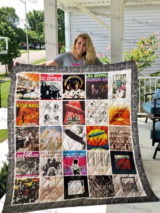 Led Zeppelin Albums Cover Poster Ver Quilt Bedding Set For Teens - Give Your Teen's Room A Rock Star Makeover