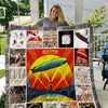 Led Zeppelin Albums Poster Quilt Blanket for Music Lovers