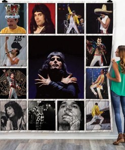 Legend Freddie Mercury Quilt Bedding Set with Immortal Quotes