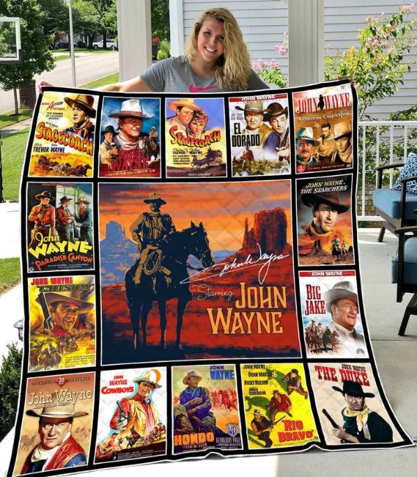 Legend John Wayne Style Collected Quilt Bedding Set for Fans