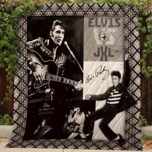 Legend King Elvis Presley Quilt Bedding Set with a Tribute
