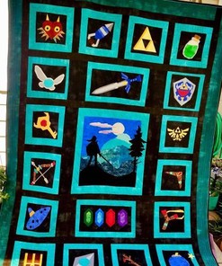 Legend Of Zelda My Favourite Game Video Game Inspired Quilt Bedding Set