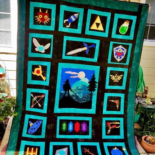 Legend Of Zelda My Favourite Game Video Game Inspired Quilt Bedding Set