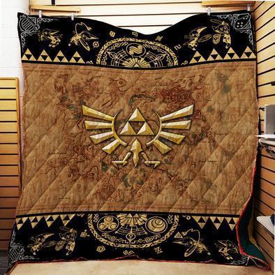 Legend of Zelda fans, add this quilt to your video game collection