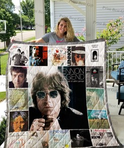 Lennon Legend John Lennon Poster Bed Set Twin with Quilt Blanket