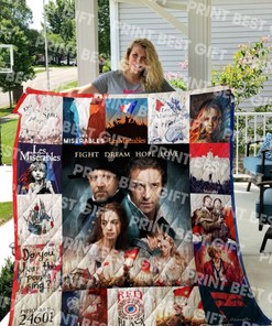 Les Miserables Fight Dream Hope Love Poster Inspired Quilt Bedding Set