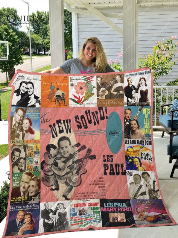 Les Paul Albums Ver Collection Quilt Blanket - For Guitar Enthusiasts