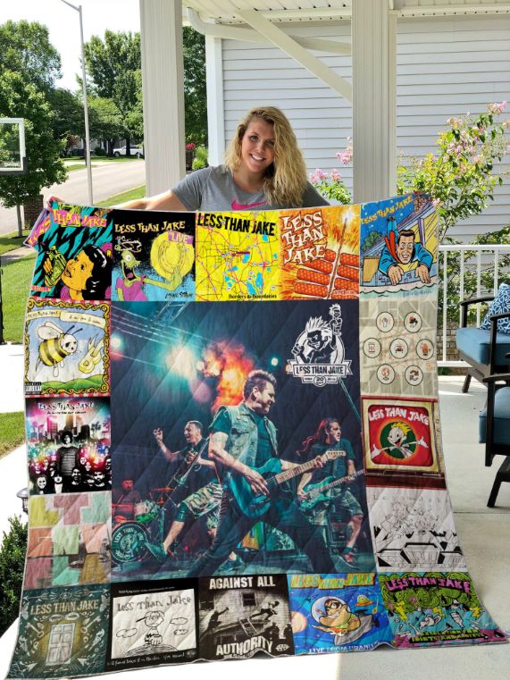 Less Than Jake Style Quilt Blanket for Music Lovers