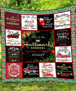 Let Everyone Know You Are A Hallmark Christmas Fan With This Hallmark Channel Design Quilt Blanket