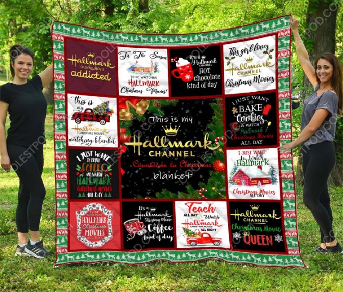 Let Everyone Know You Are A Hallmark Christmas Fan With This Hallmark Channel Design Quilt Blanket