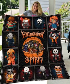 Let The Halloween Spirit Take Over With This Great Customized Gift Perfect For Halloween Quilt Blanket