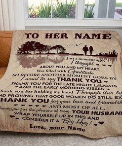 Let Your Wife Know How You Feel With This Personalized Guitar Blanket For Her Birthday