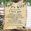 Letter To My Wife I Love You Forever And Always: Quilt Bedding Set with Personalized Blanket