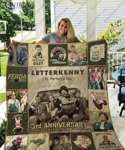 Letterkenny 3rd Anniversary Quilt Blanket For Fans - Pitter Patter for Fans