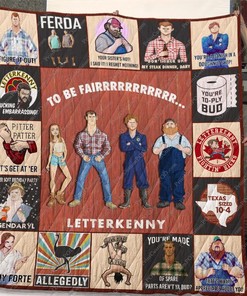 Letterkenny Quilt Blanket - Hulu Sitcom Bedding for Fans
