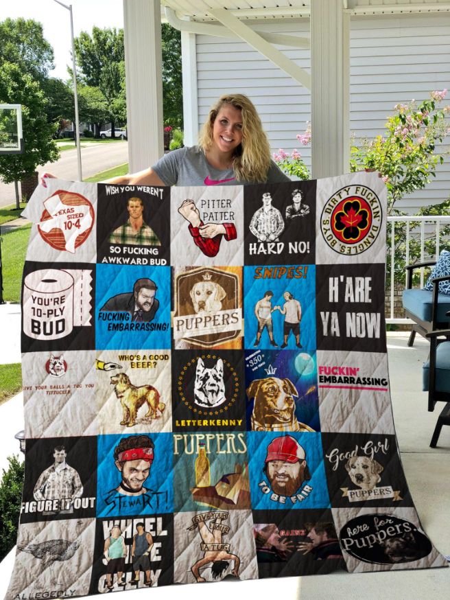 Letterkenny T-Shirts Quilt Bedding Set - Get ready to party with this Letterkenny T-Shirts quilt bedding set