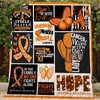 Leukemia Awareness Quilt Blanket: Cancer Messed With The Wrong Lady