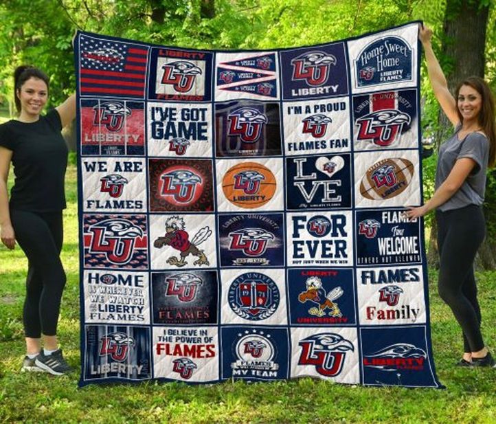 Liberty Flames Ncaa Collection Combined Quilt Bedding Set - Perfect for Fans of All Ages
