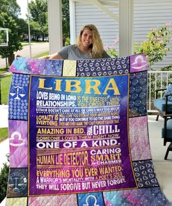 Libra Loves Being In Long Relationship Quilt Bedding Set
