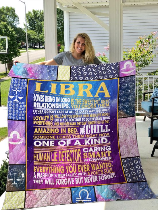 Libra Loves Being In Long Relationship Quilt Bedding Set