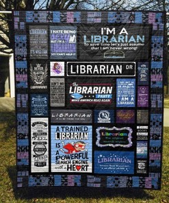 Librarian Book Lover Quilt Bedding Set Hn57