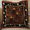 Library 2 Reading Customized Quilt - Perfect for book lovers, this customized quilt blanket is sure to be a hit.