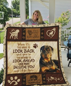 Life Is Better With Rottweiler Quilt Bedding Set for Dog Lovers
