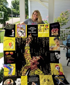 Life Is Too Short To Listen To Bad Music Freddie Mercury Quilt Set