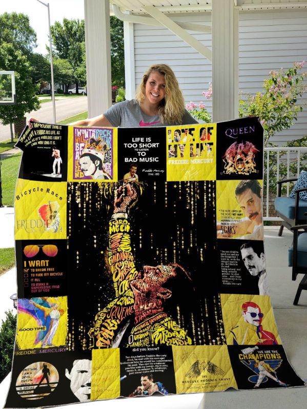 Life Is Too Short To Listen To Bad Music Freddie Mercury Quilt Set